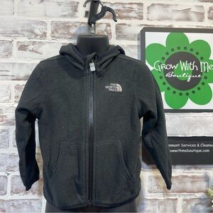 The North Face Kids black fleece jacket